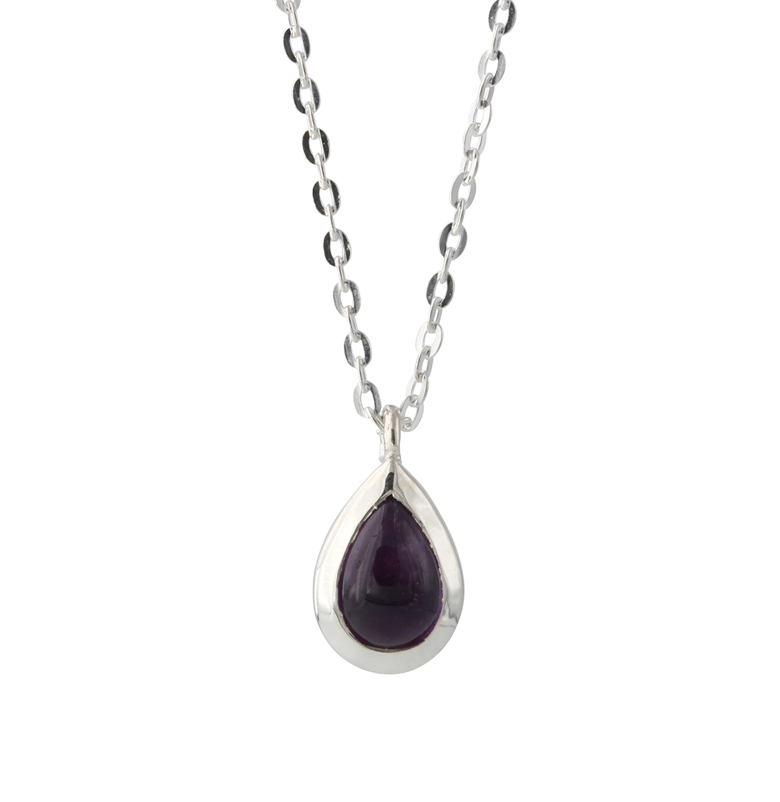 Campur zilveren collier Amethyst