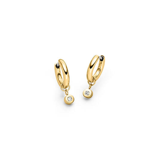 Boccia titanium oorringen diamant 0.8ct