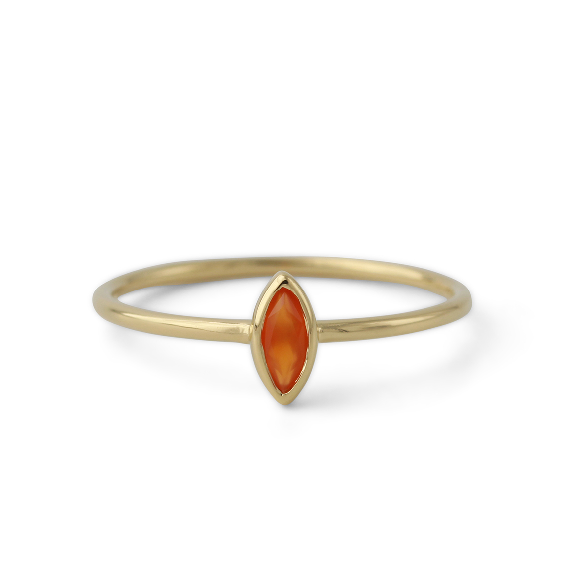 Campur goud op zilver ring carneool maat 52