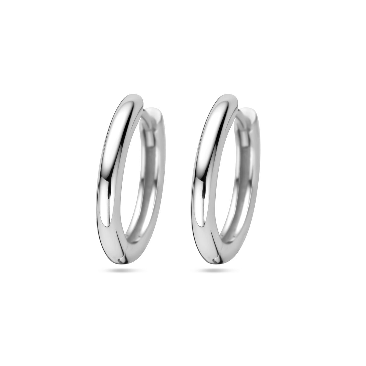13.28282 KA zilveren oorringen half bol 12,5x2mm gerhodineerd - Afbeelding 3