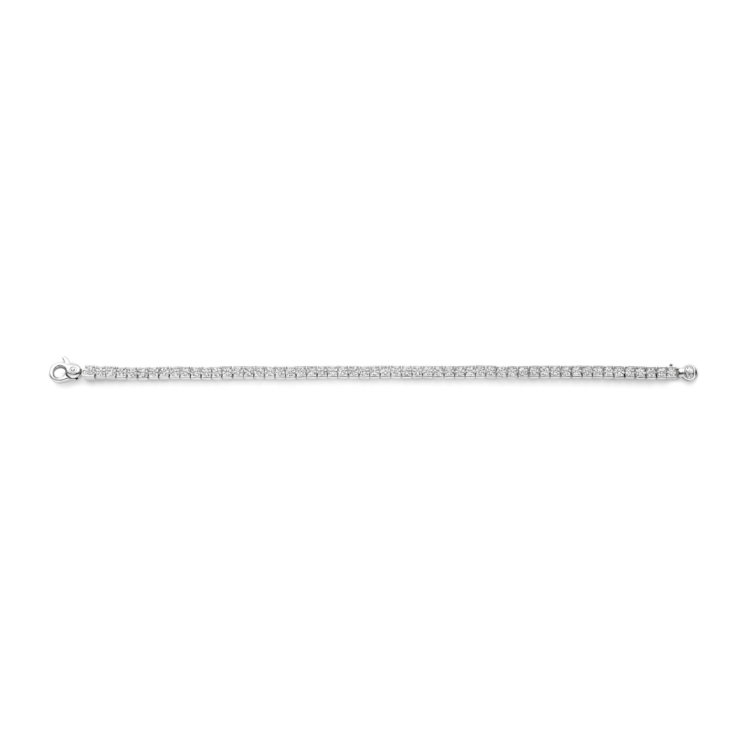 Tisento zilver tennisarmband zirkonia - Afbeelding 3