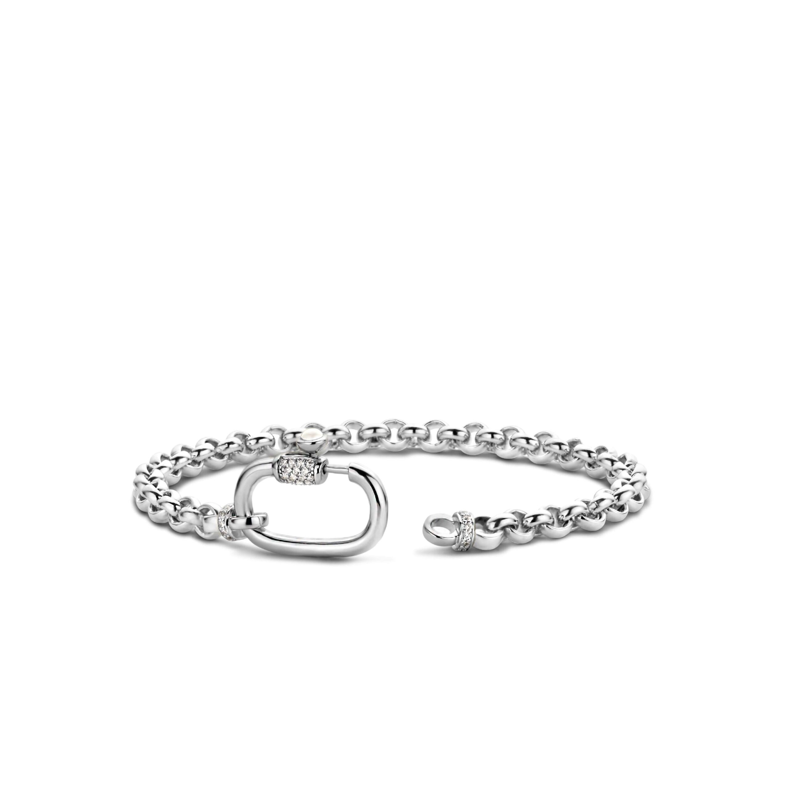 Tisento zilver armband jasseron zirkonia - Afbeelding 2