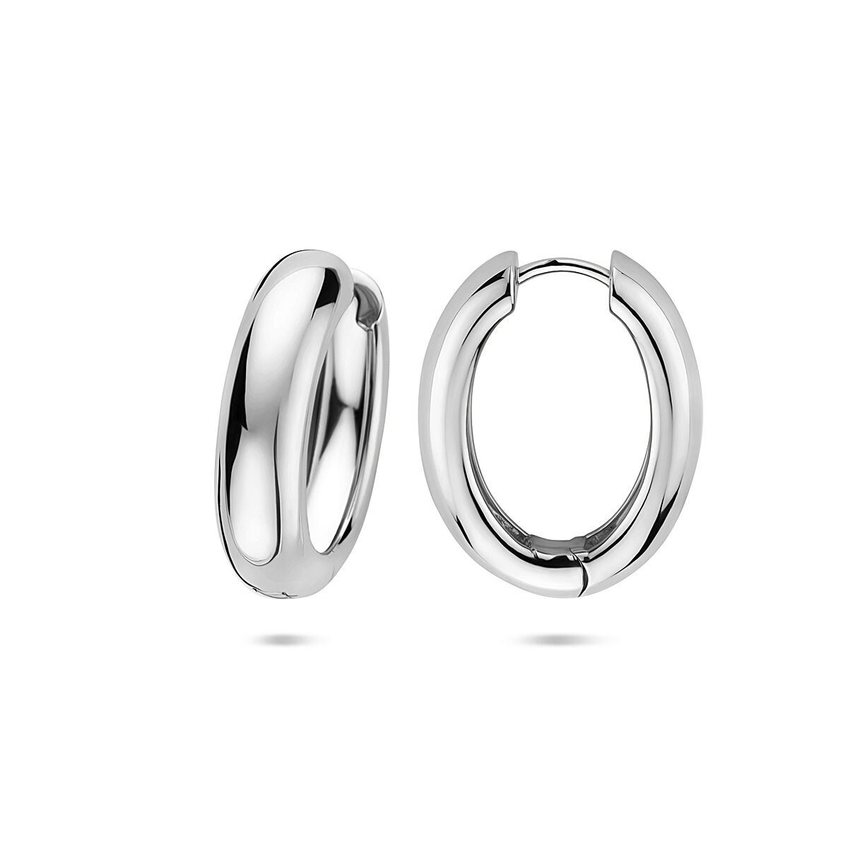 Zilveren Klapoorringen 25mm - Afbeelding 3