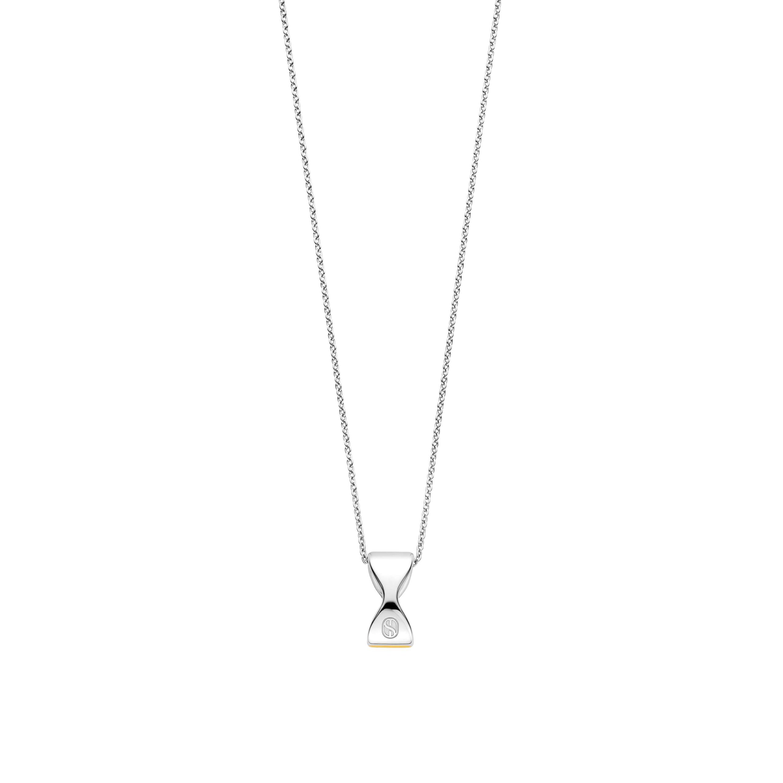 Tisento collier incl. hanger goud op zilver zirkonia 42cm - Afbeelding 3