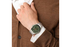 Boccia titanium herenhorloge 10bar groene rand en wijzerplaat - Afbeelding 2