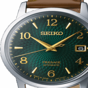 Seiko herenhorloge Presage staal leren band