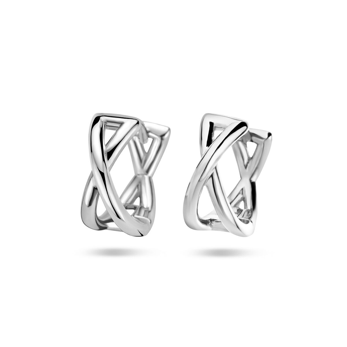 zilveren klapoorring 13x6mm