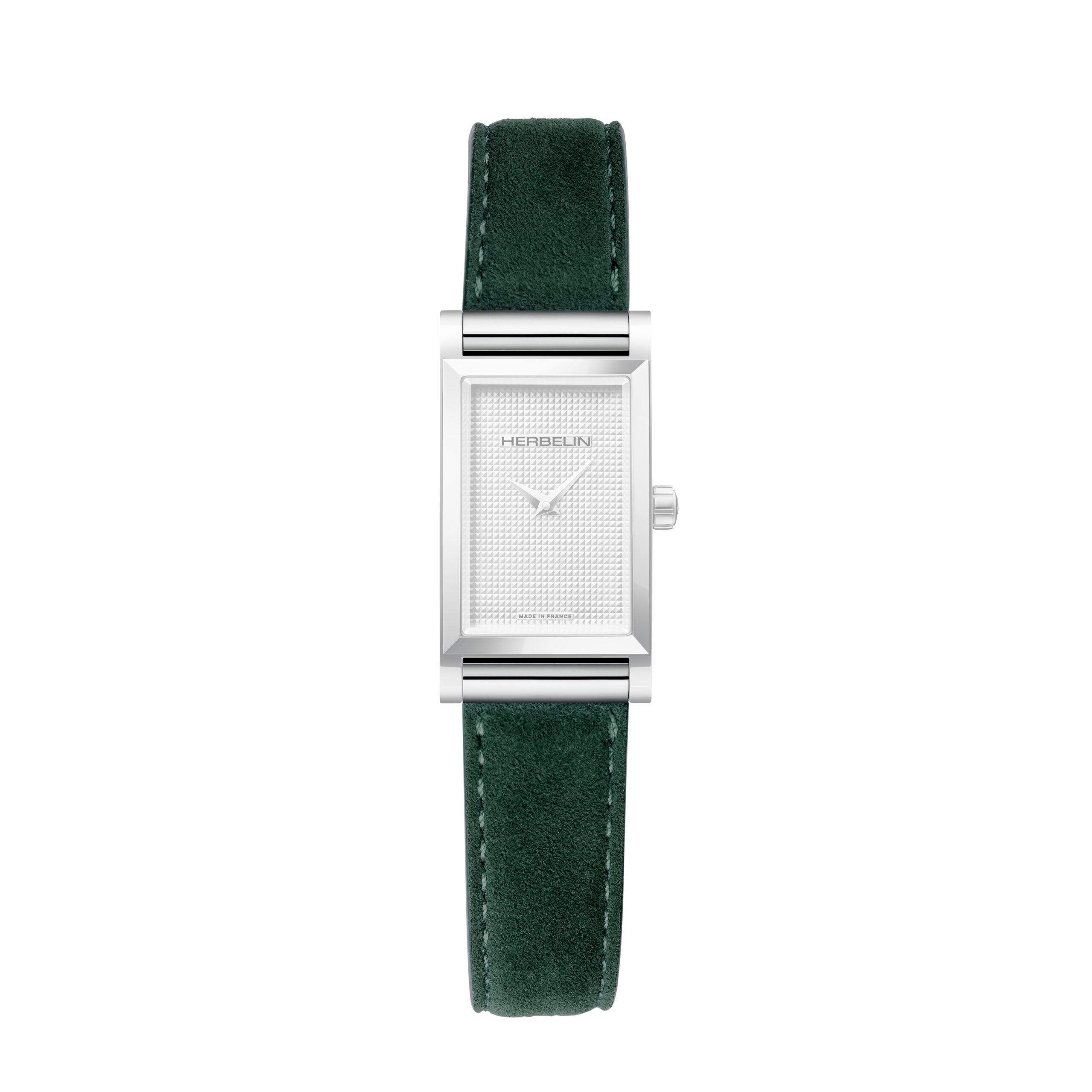 Herbelin Antarés leren band groen suede
