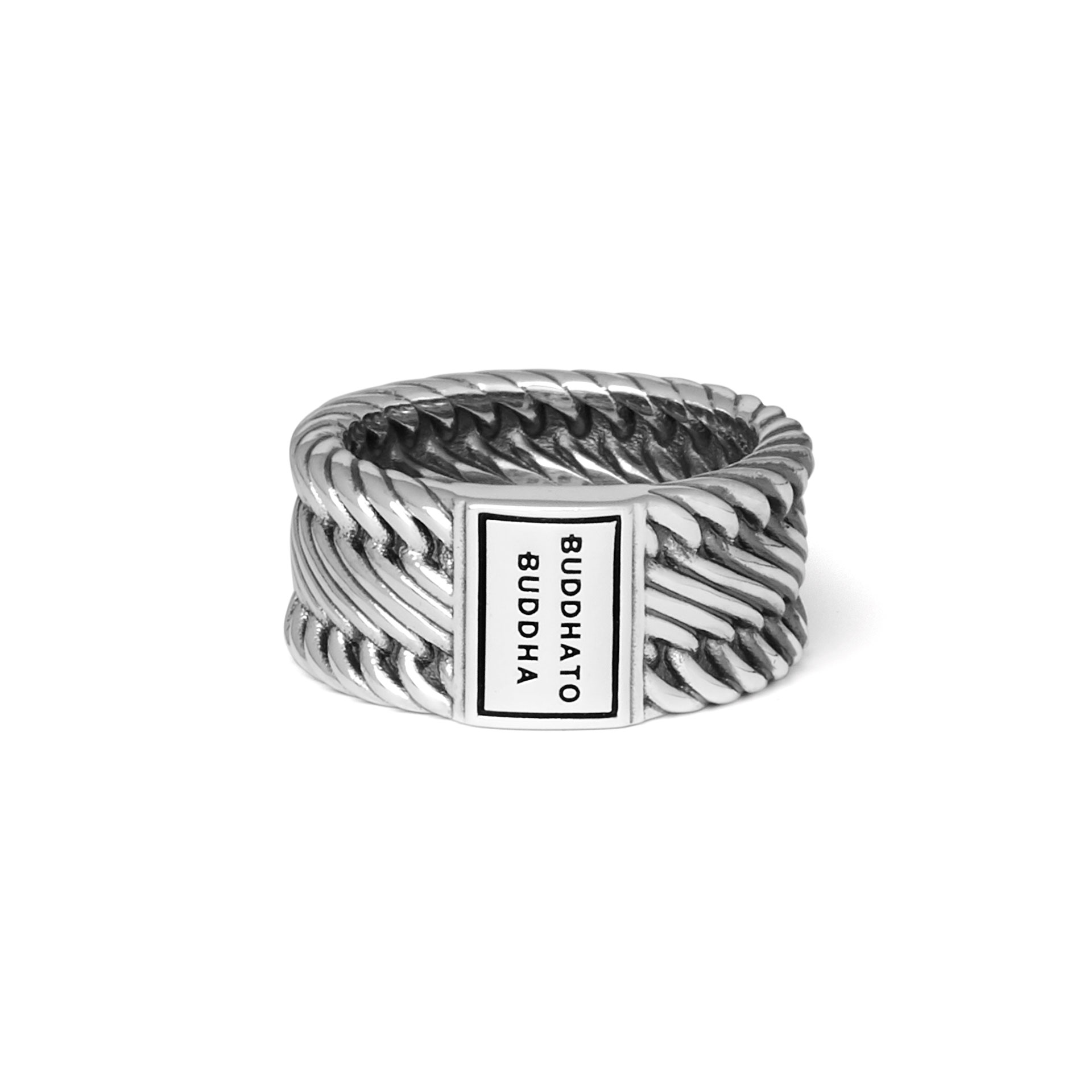 Buddha to Buddha Edwin Small Ring Zilver maat 16