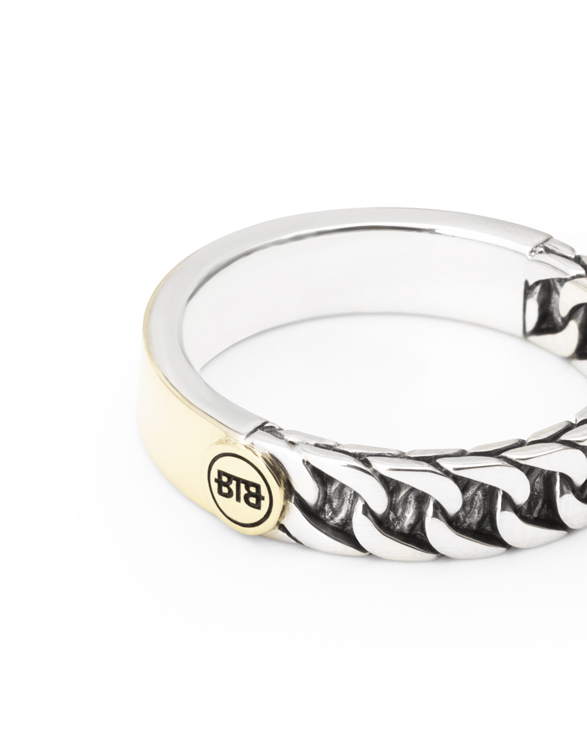 Esther small dual Ring zilver/goud maat 19 - Afbeelding 2