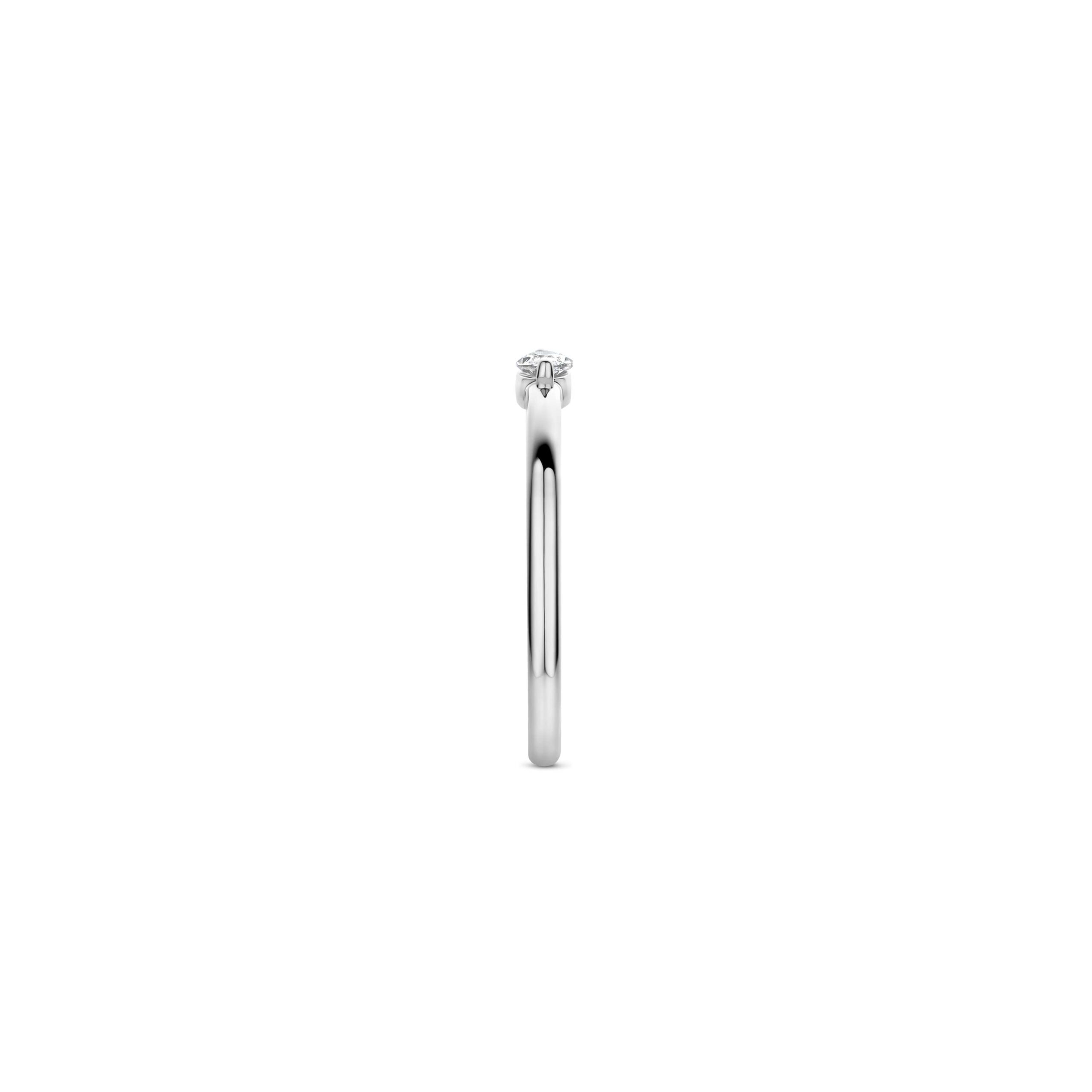 Tisento zilver ring zirkonia maat 52 - Afbeelding 2