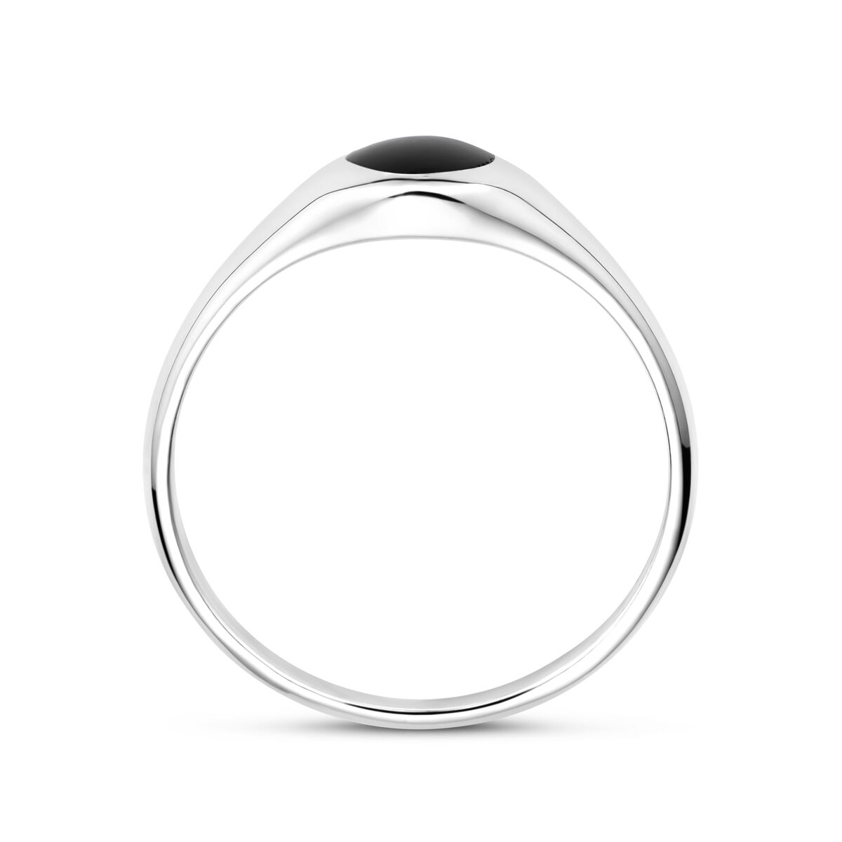 13.38838 KA zilver zegelring Onyx maat 16 - Afbeelding 3