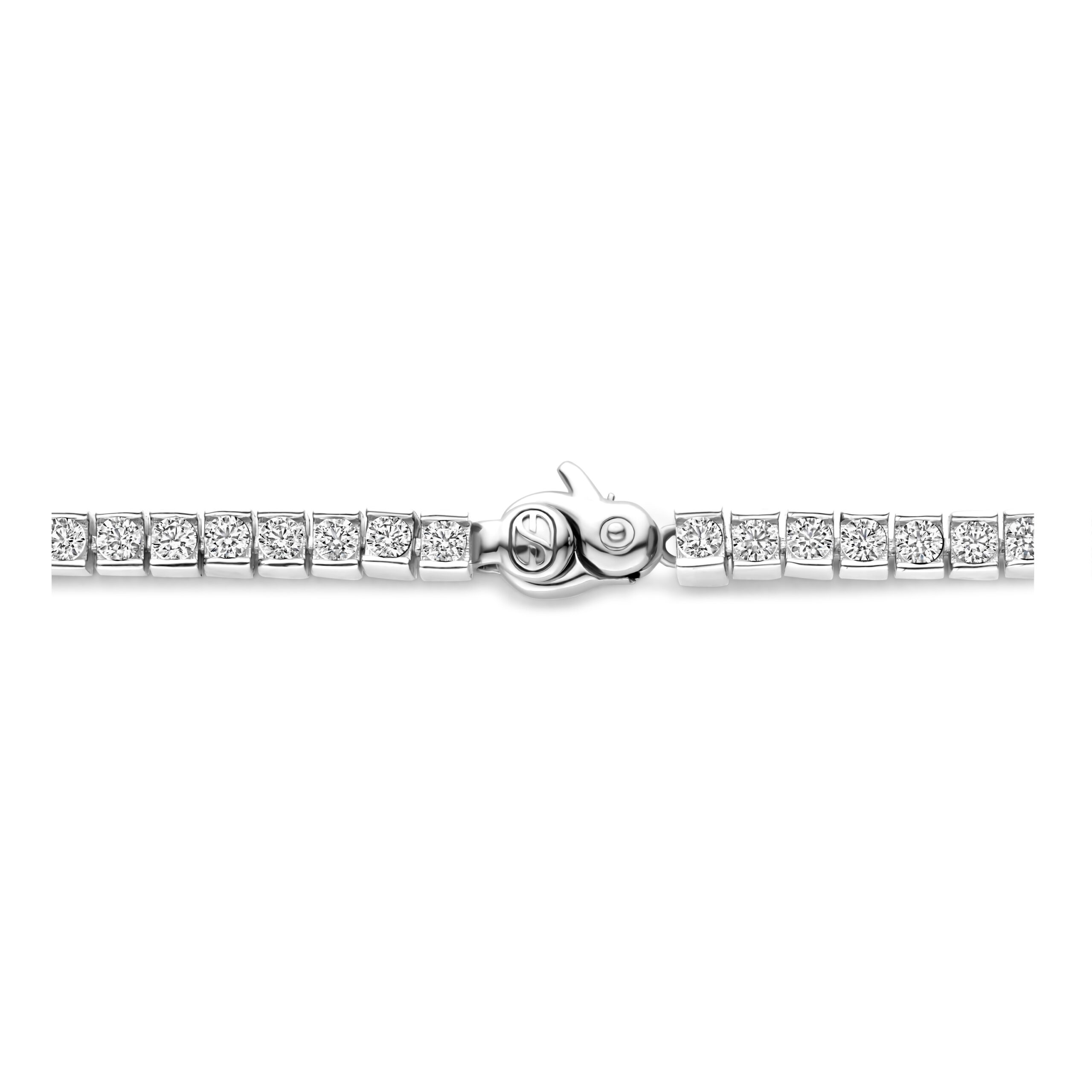 Tisento zilver tennisarmband zirkonia - Afbeelding 2