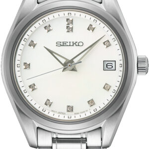 Seiko dameshorloge parelmoer/diamant