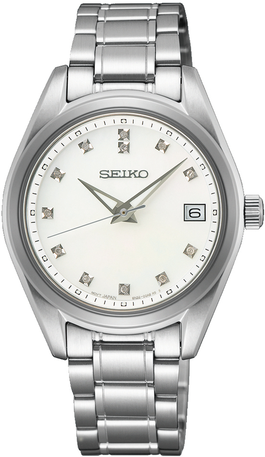 Seiko dameshorloge parelmoer/diamant