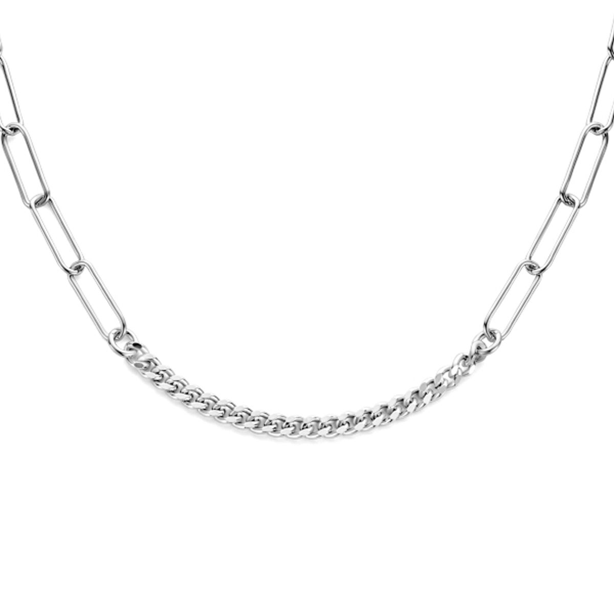 Zilveren collier gourmette paperclip 42-45 cm13.34557 KA Zilveren collier gourmette paperclip 42-45 cm