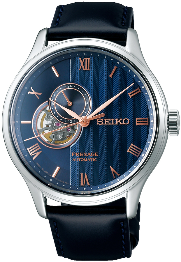Seiko heren horloge Presage automatic staal leer band