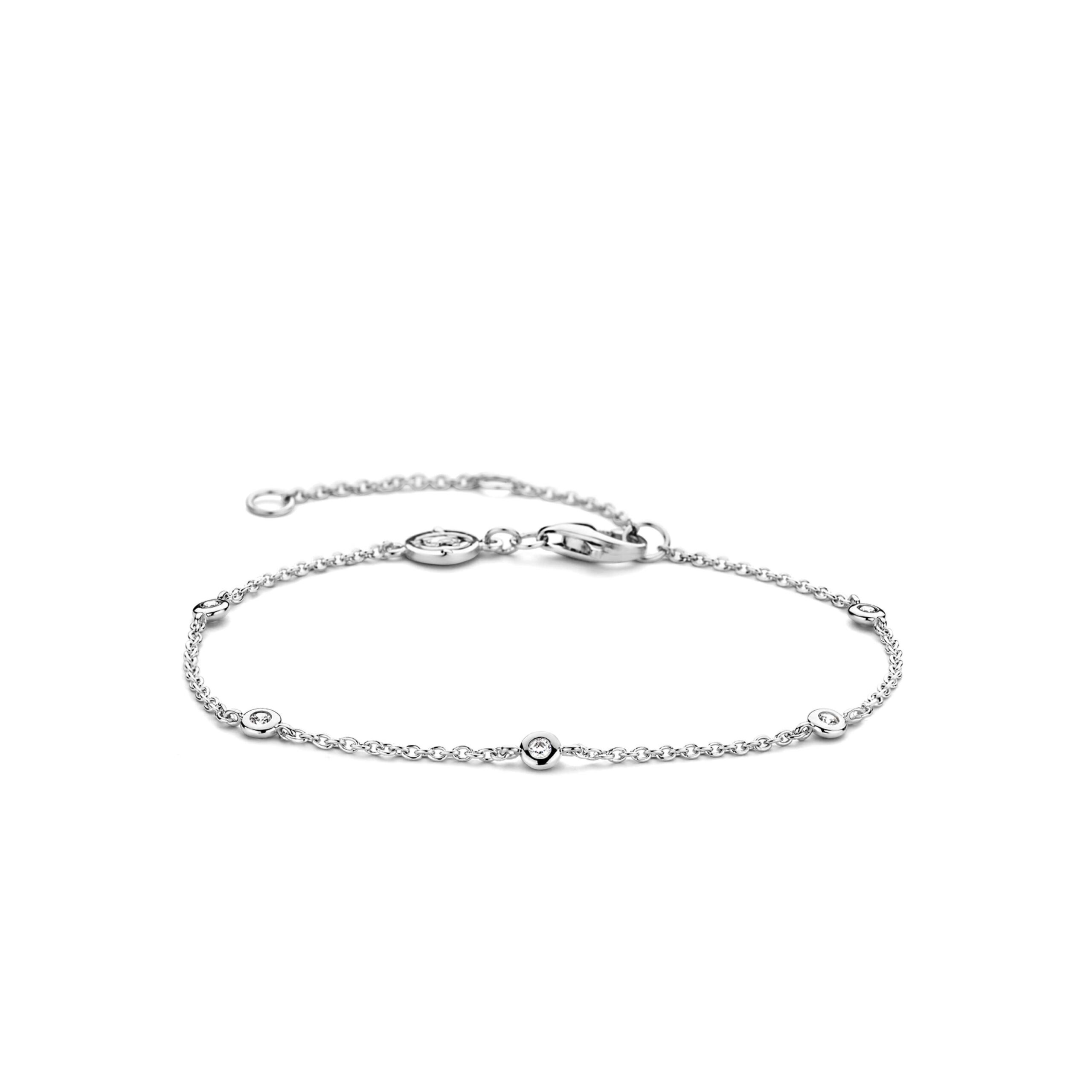 Tisento zilver armband met zirkonia