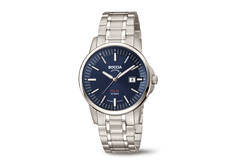 Boccia titanium herenhorloge solar blauwe wijzerplaat