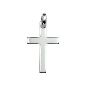 Zilveren hanger kruis groot