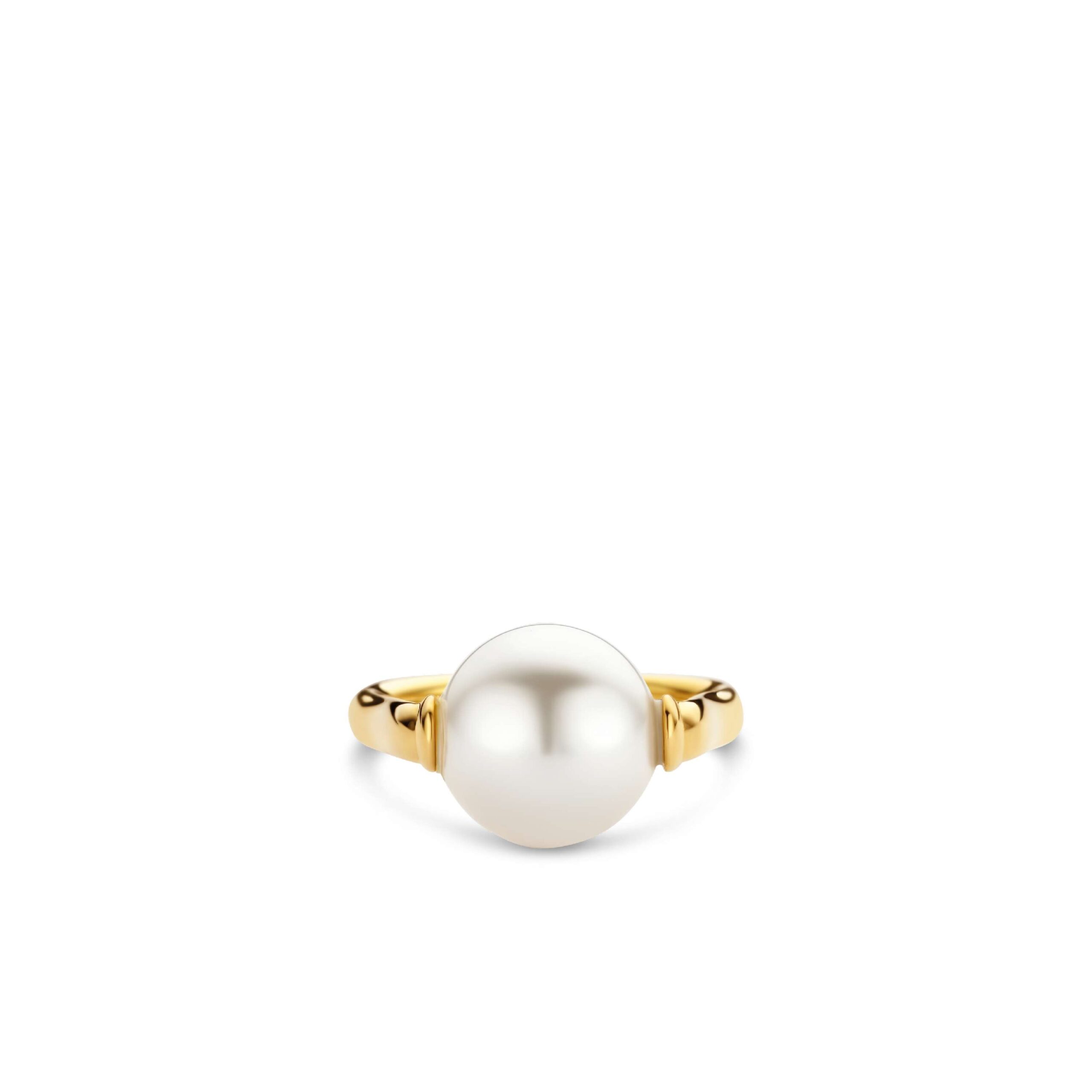12231PW Tisento ring zilver verguld parel maat 56 - Afbeelding 3