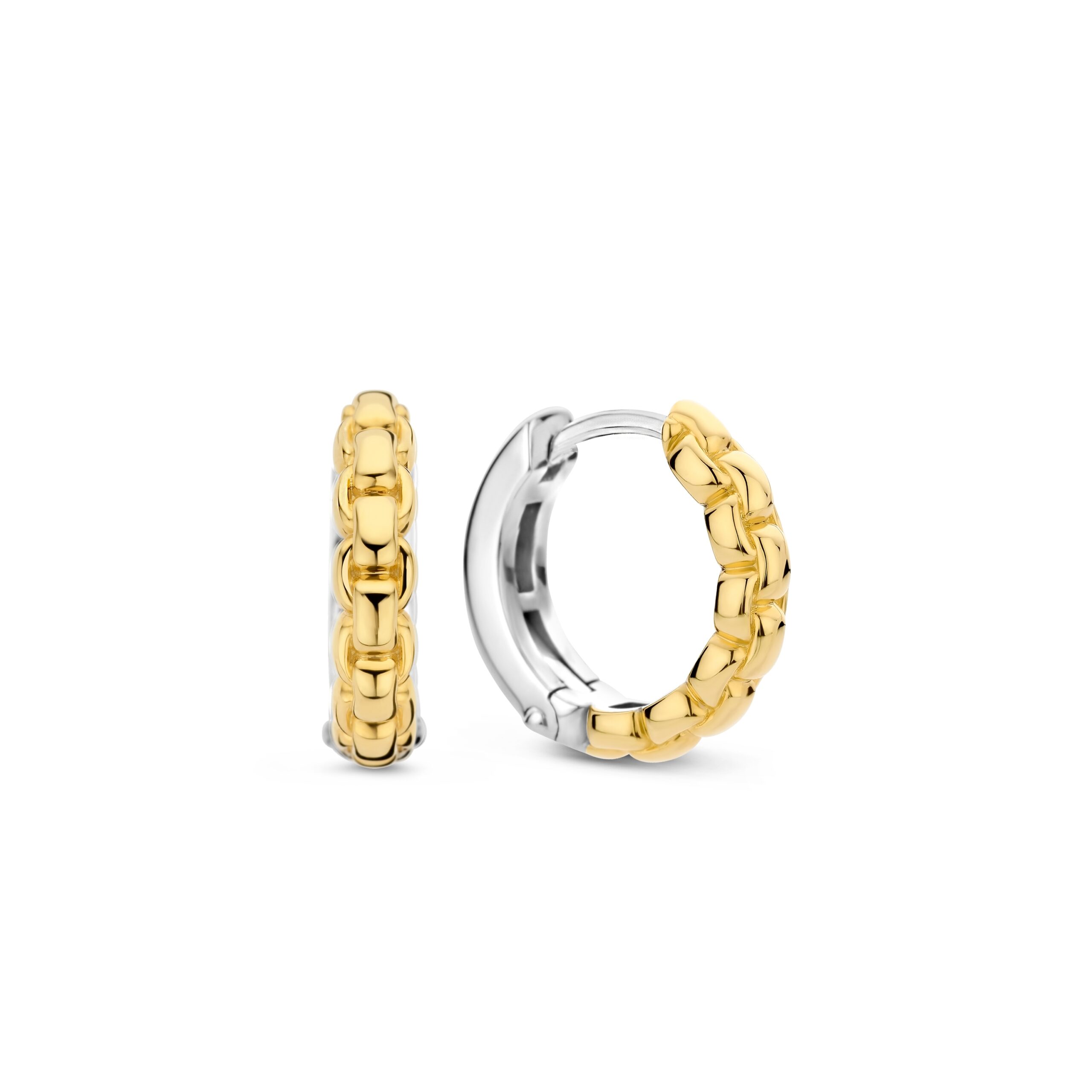 Tisento zilver verguld oorringen - Afbeelding 2