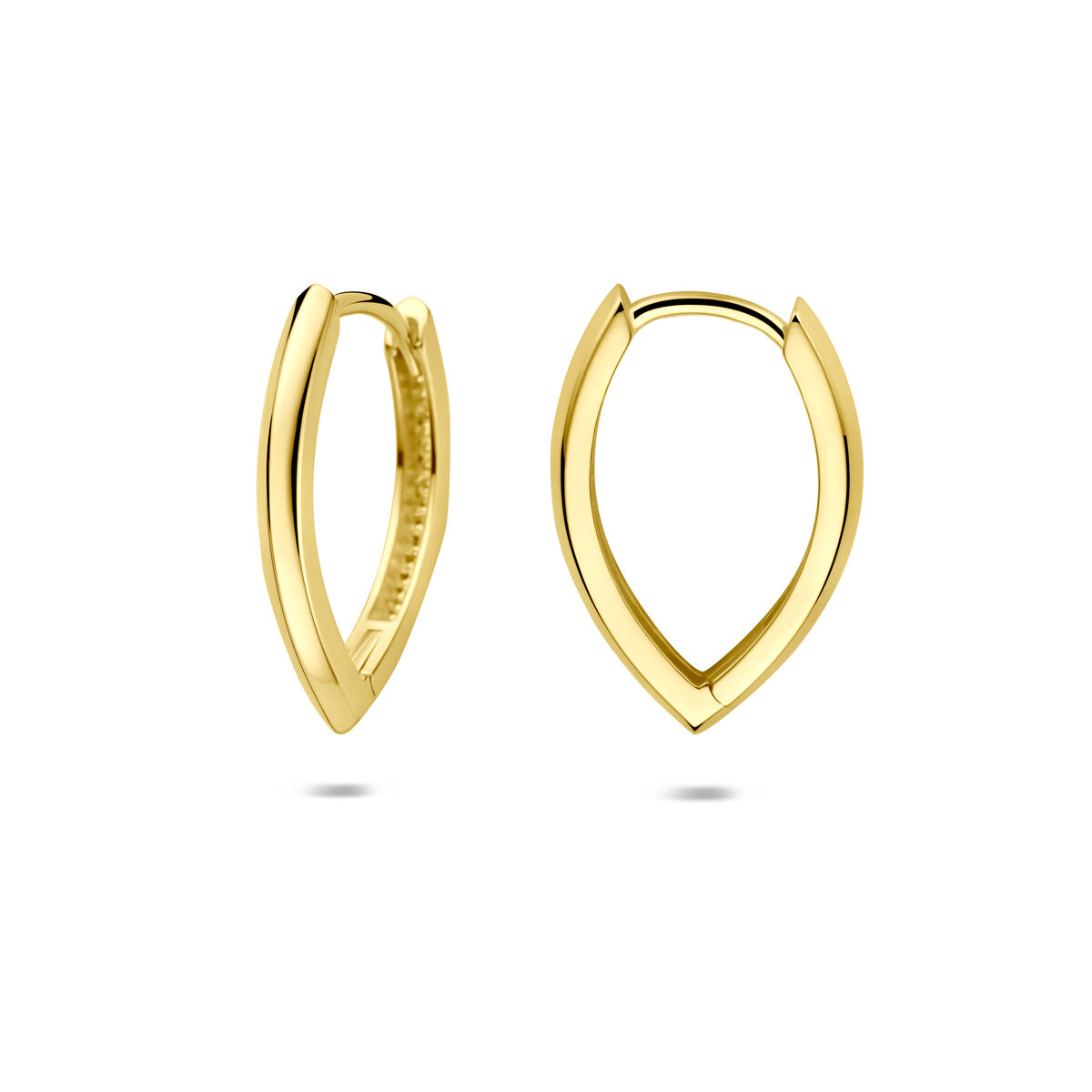 klapoorringen Geelgoud 18.5mm - Afbeelding 3