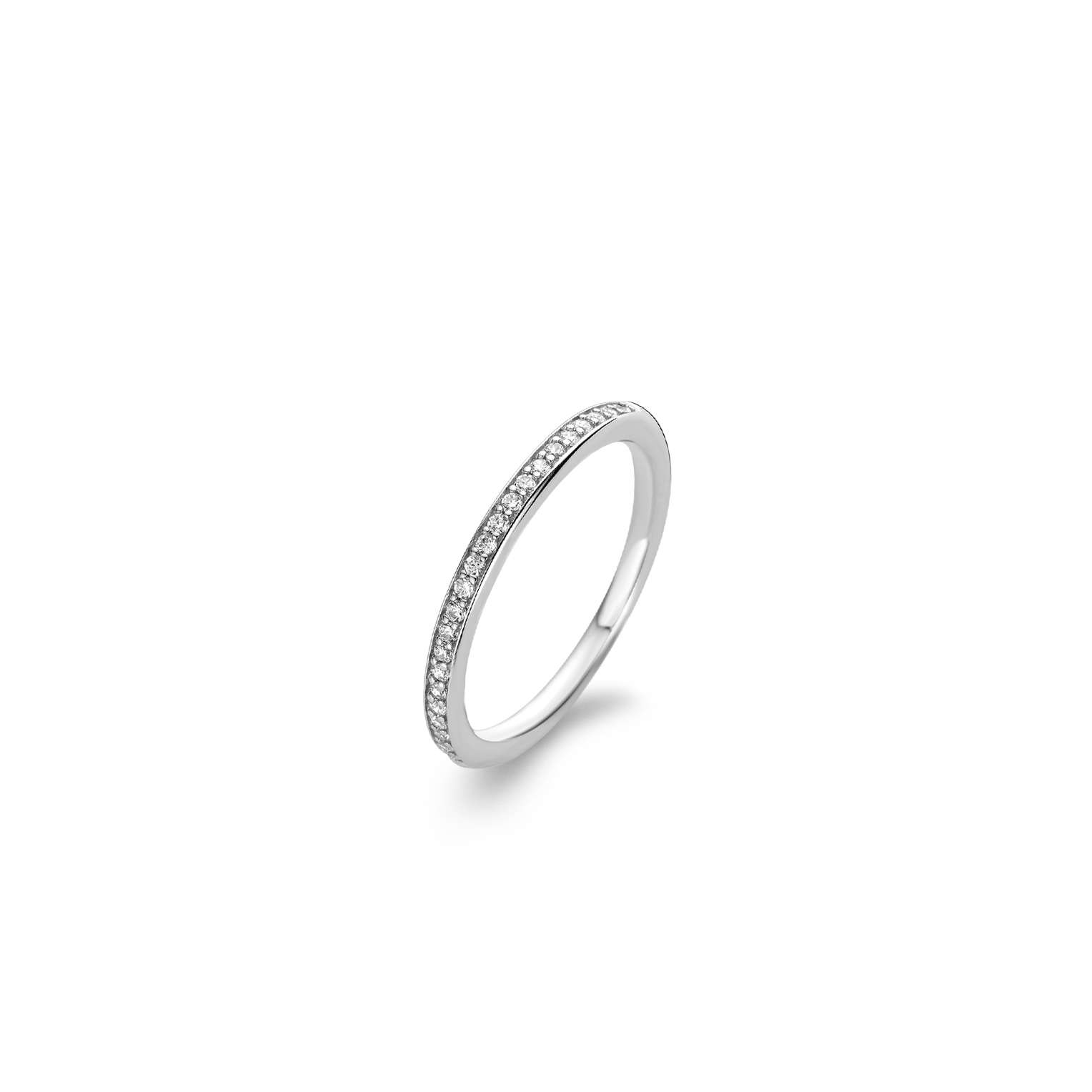 Tisento ring zilver zirkonia maat 54