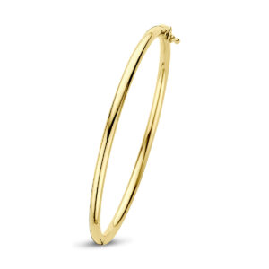 Geelgouden bangle ronde buis 3x56mm