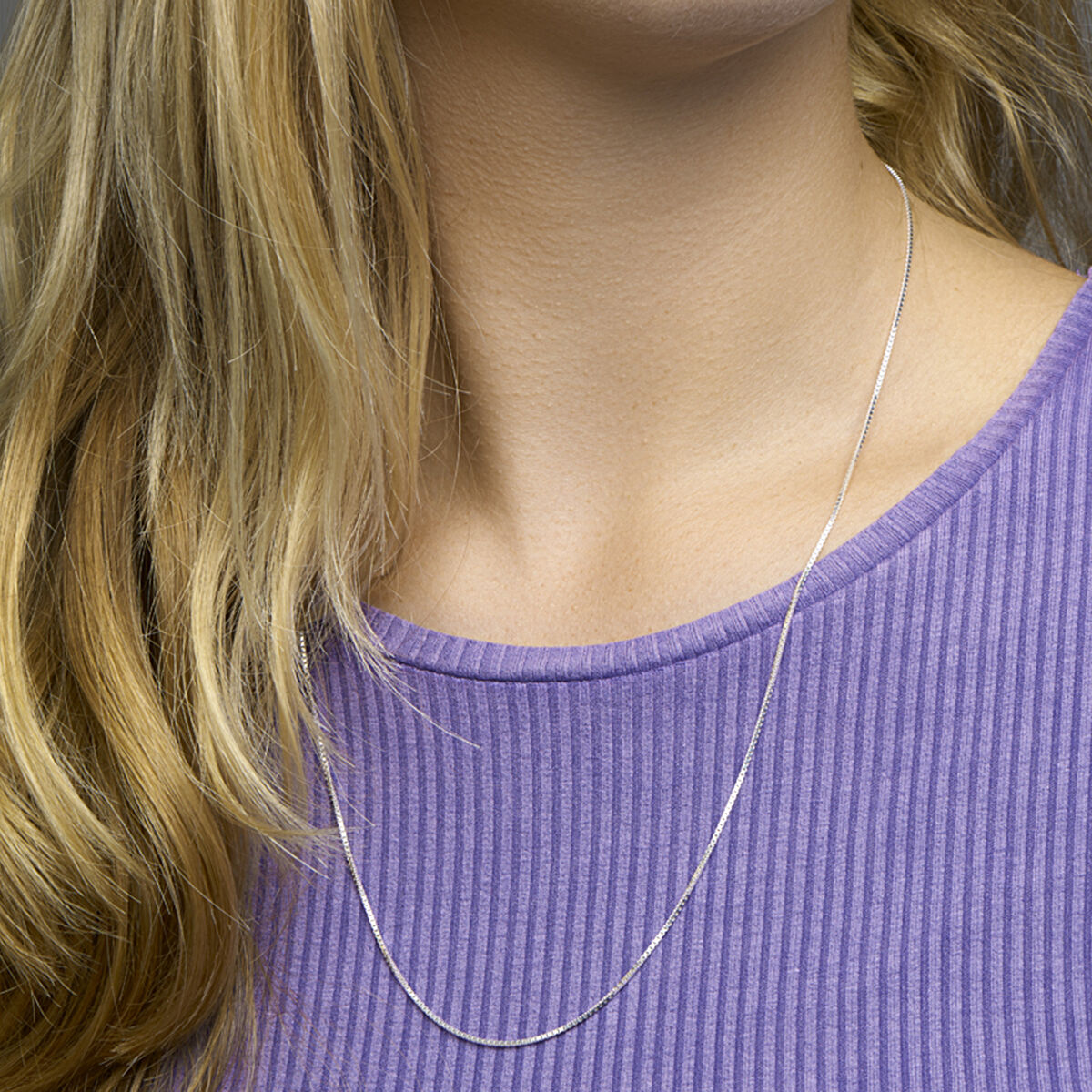 Zilveren collier venetiaans 60cm 1.1mm - Afbeelding 2