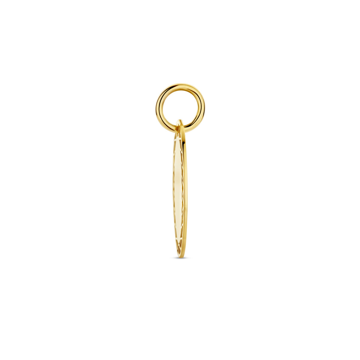 gouden plaat hanger rond opengewerkt - Afbeelding 3