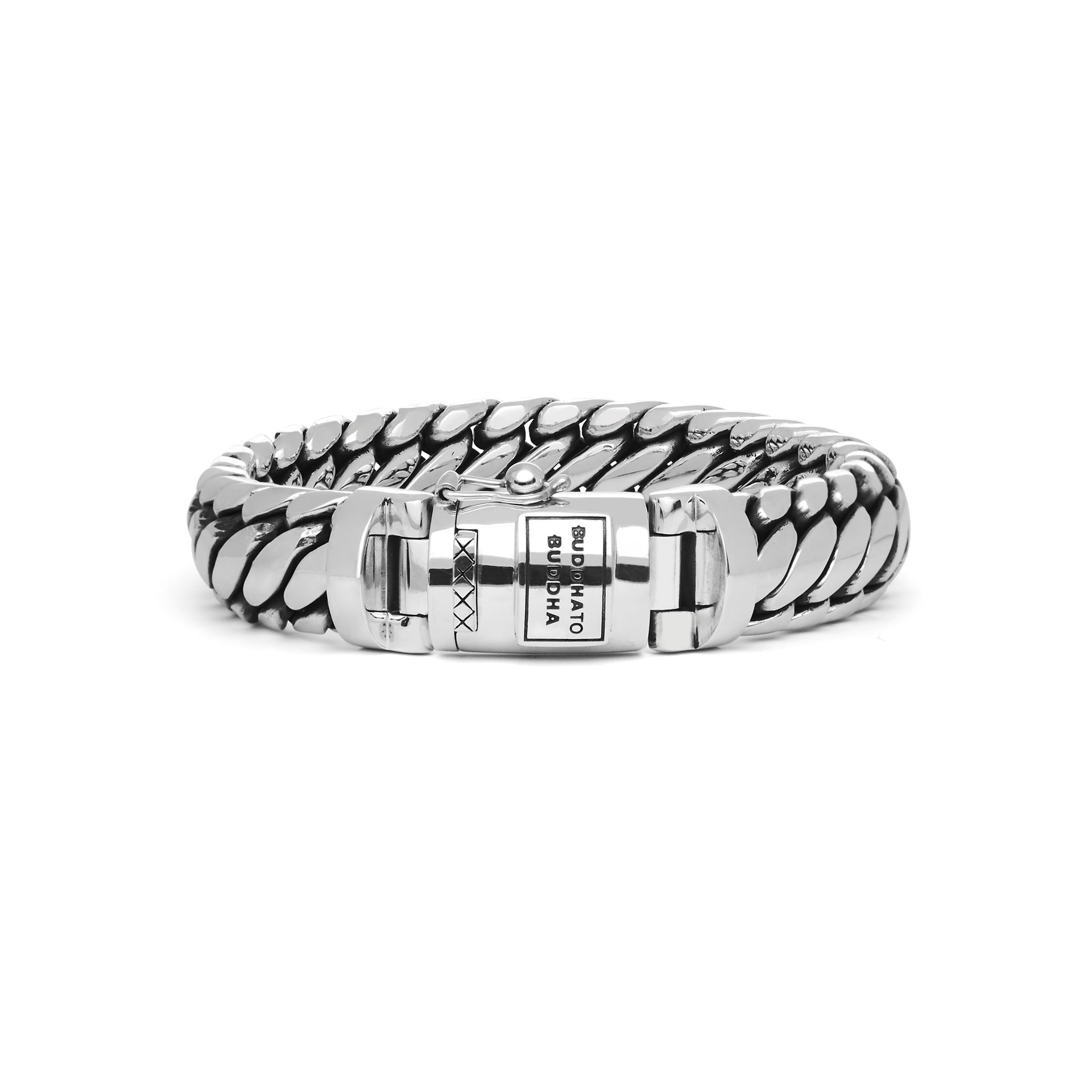 Buddha to Buddha armband Ben Medium zilver maat E