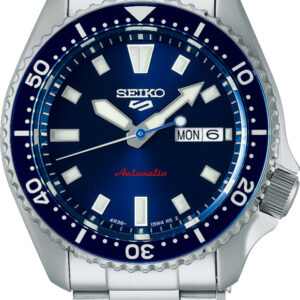 Seiko Herenhorloge 5-serie staal blauw