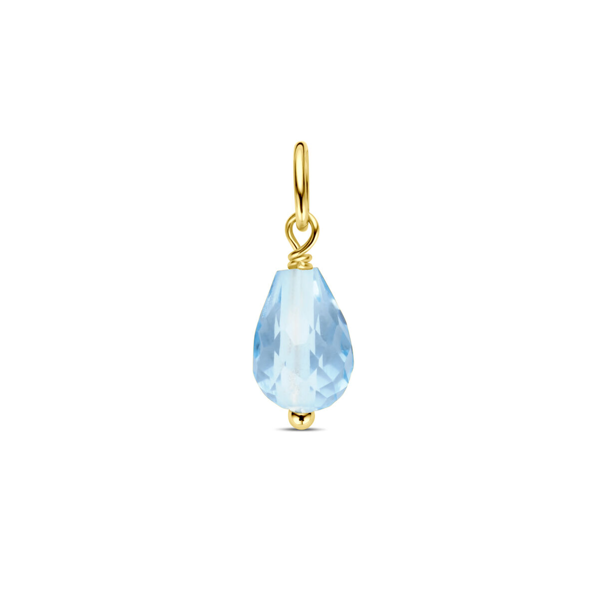 Geelgouden hanger topaas Briolette