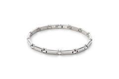 Boccia schakelarmband titanium 21cm