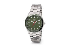 Boccia titanium herenhorloge 10bar groene rand en wijzerplaat