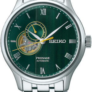 Seiko heren horloge presage staal groen