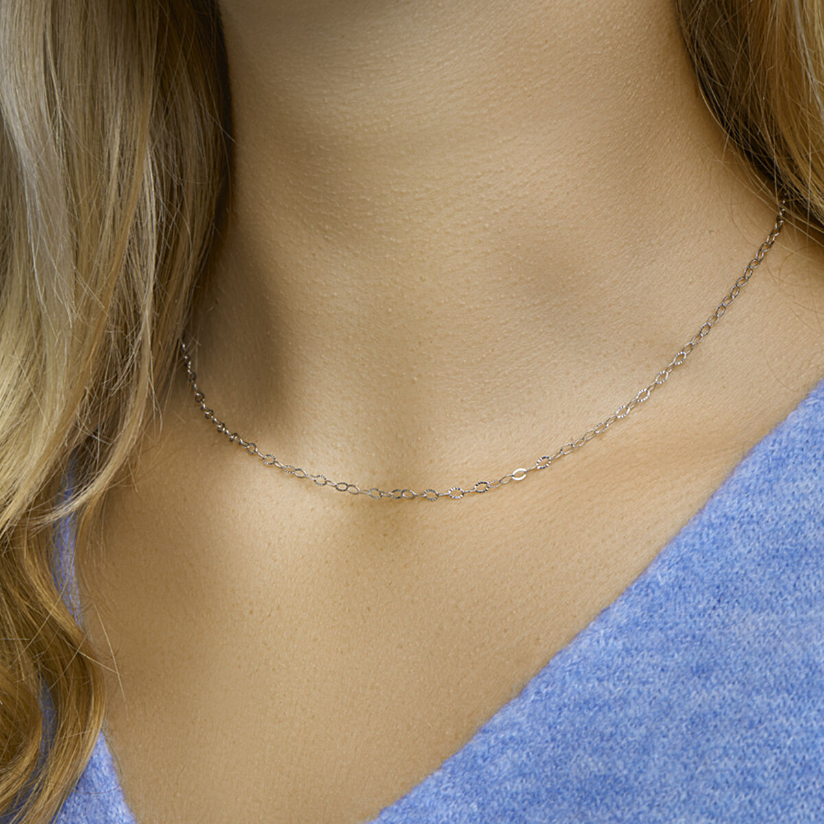 Zilveren collier fantasie 2,3 mm 40-44cm - Afbeelding 2