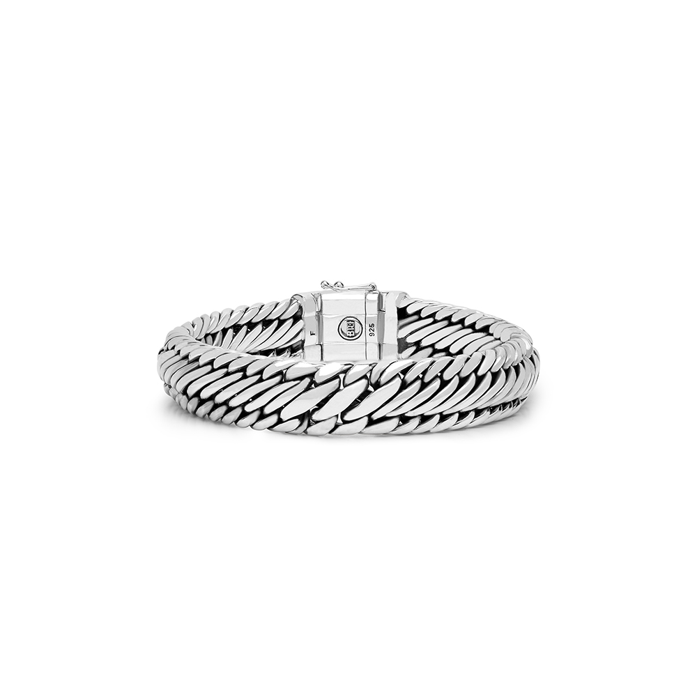 262 G Buddha to Buddha armband Edwin/ben zilver - Afbeelding 2
