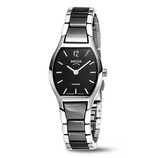 Boccia keramiek titanium horloge