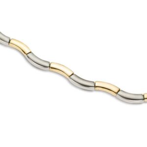 Boccia bicolor collier titanium