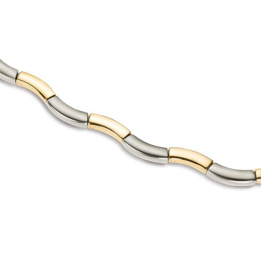 Boccia bicolor collier titanium