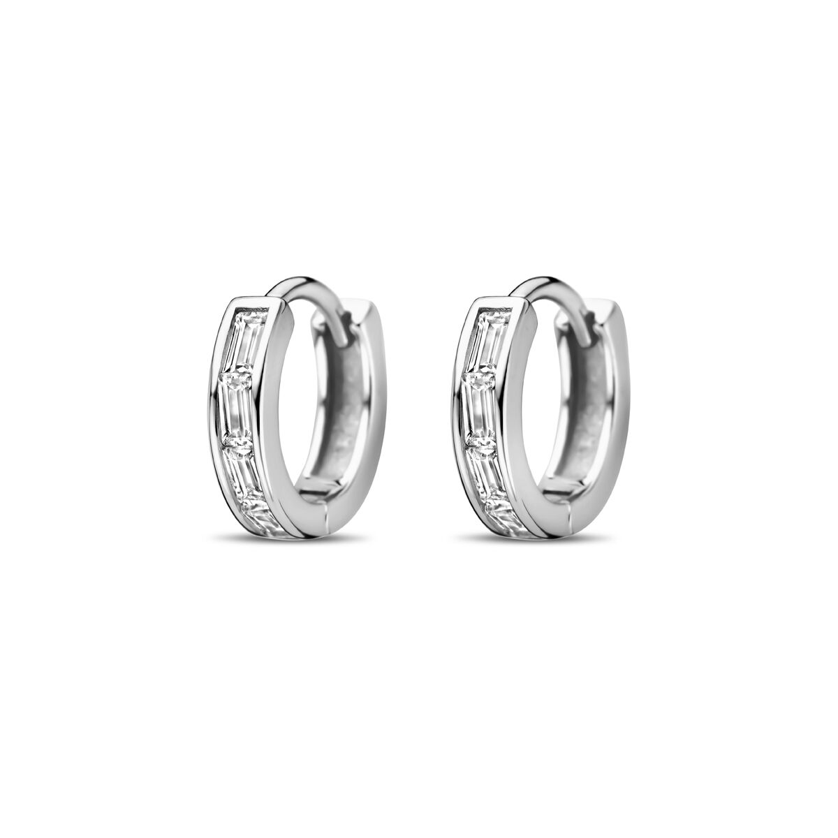 13.38991 KA zilveren oorknoppen zirkonia 10mm
