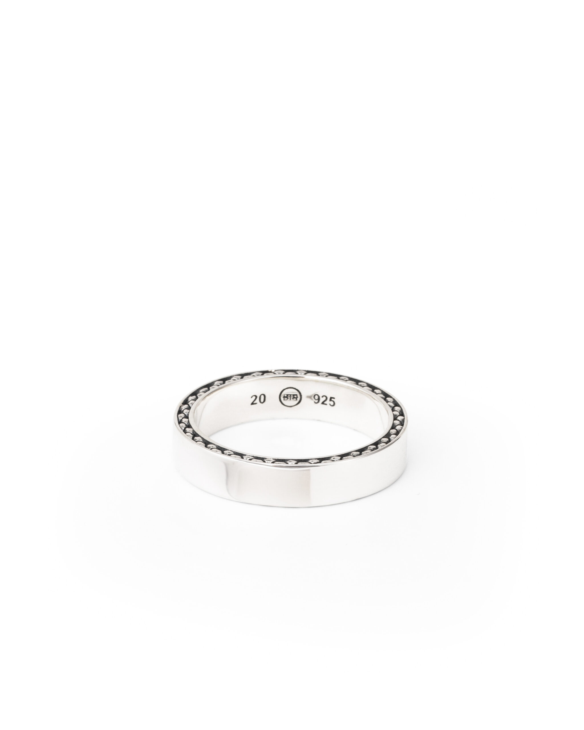George small smooth ring zilver maat 18