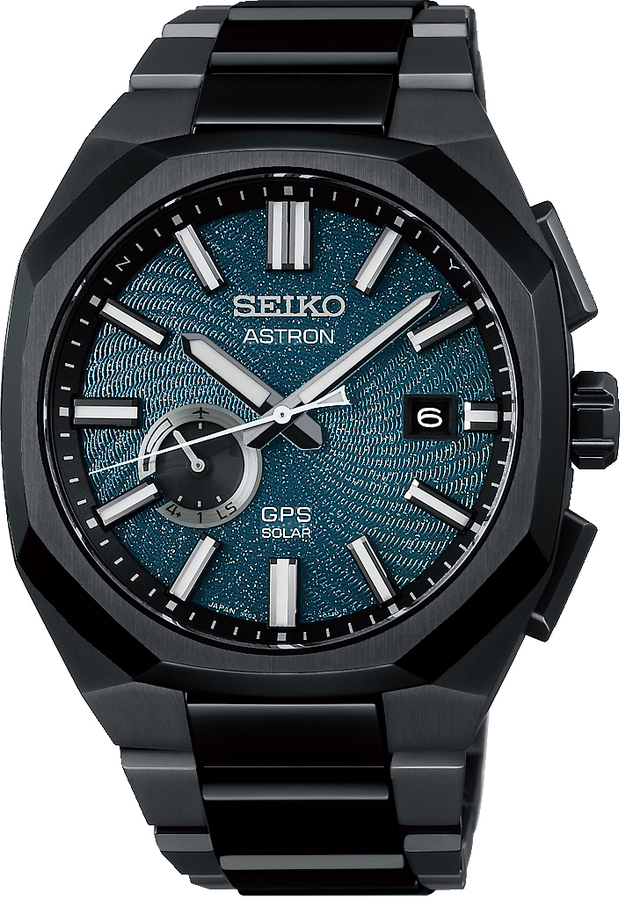 Seiko Astron limited ed. GPS solar zwart/grijsblauw