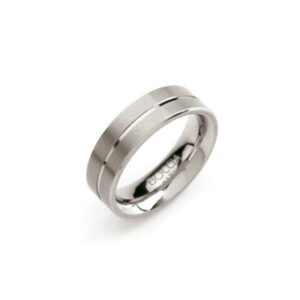 Boccia ring titanium maat 52