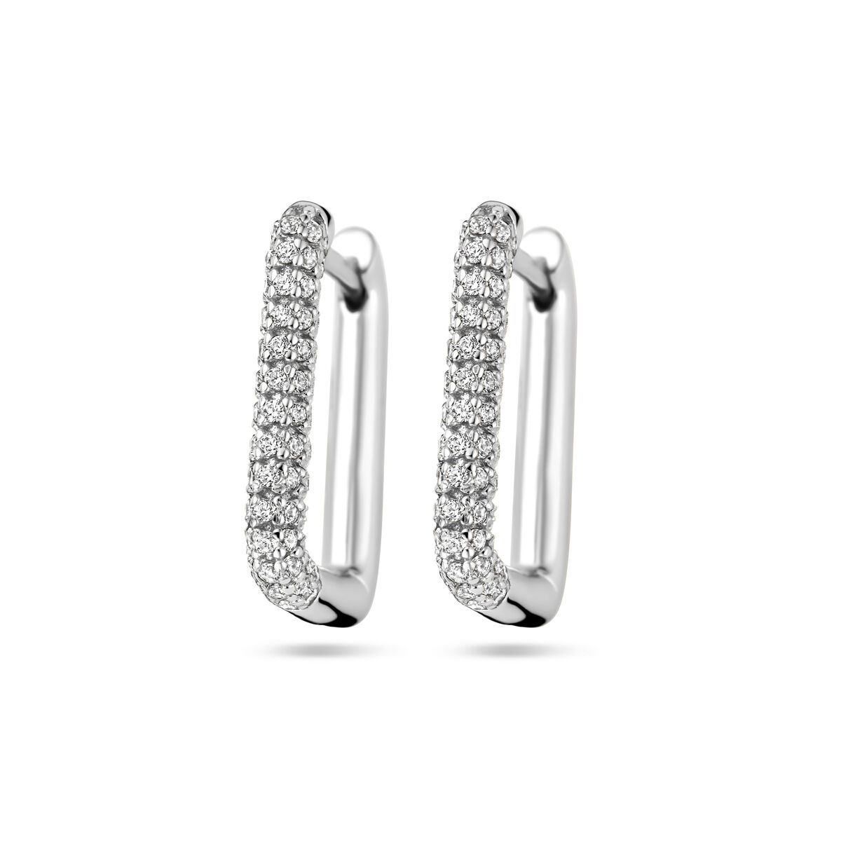13.38573 KA zilver vierkant zirkonia oorringen