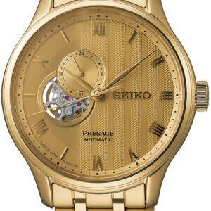 Seiko heren horloge presage staal goud