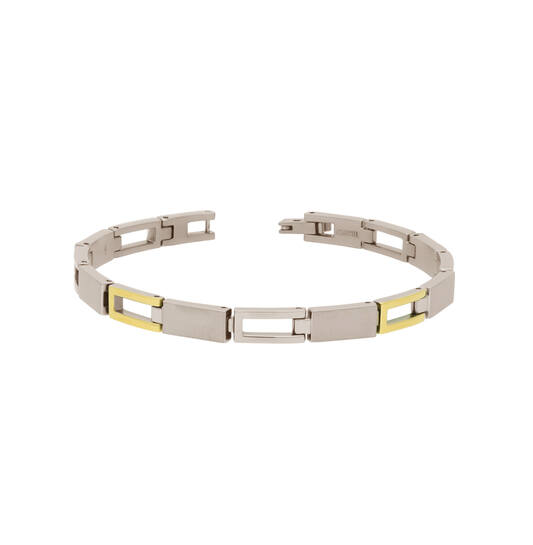 03034-02 Boccia armband titanium bicolor 20 cm