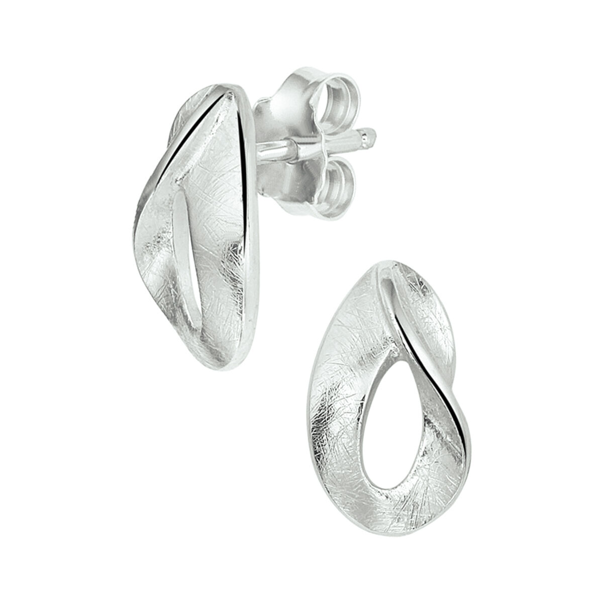 13.24150 KA zilver oorknoppen mat/glans